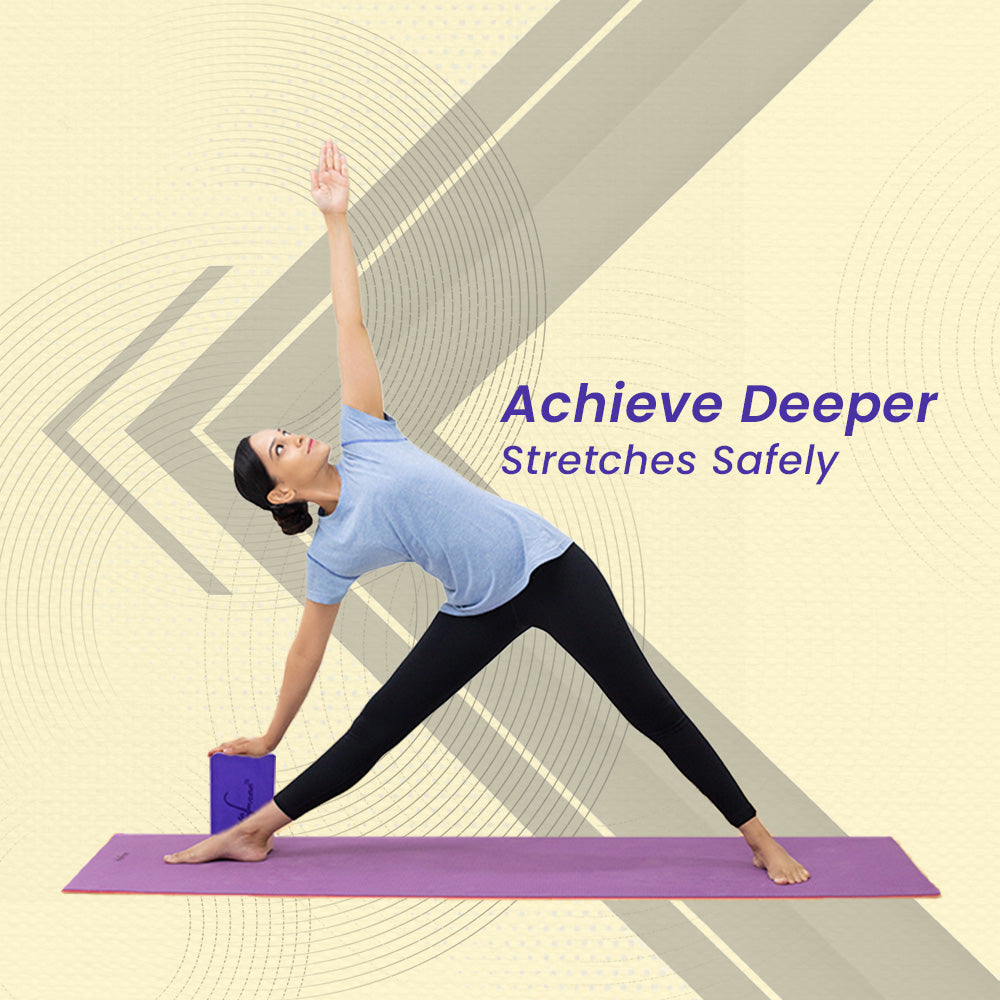 Trikonasana with Foam Block