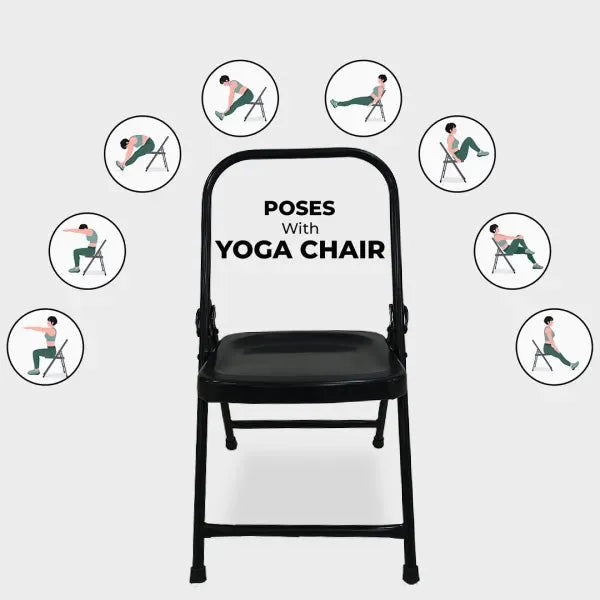 Poses with Iyengar Yoga Chair Black