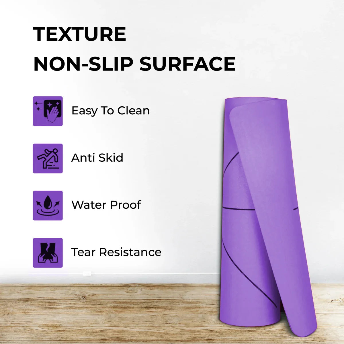 8mm Tpe Yoga Mat Features