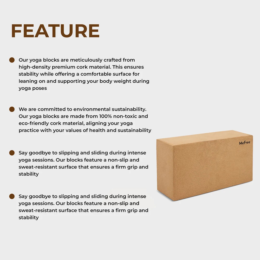 Cork Yoga Block Features