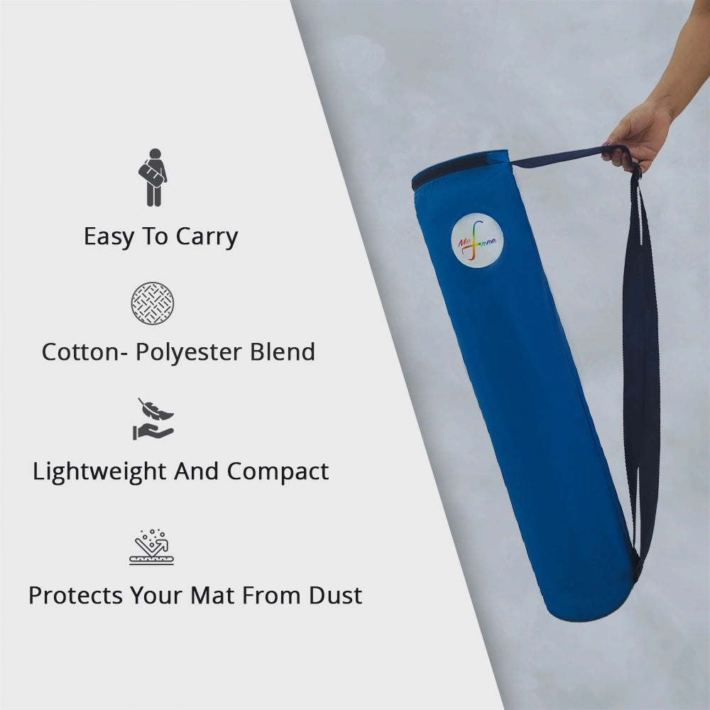 Blue Yoga Mat Bag Features