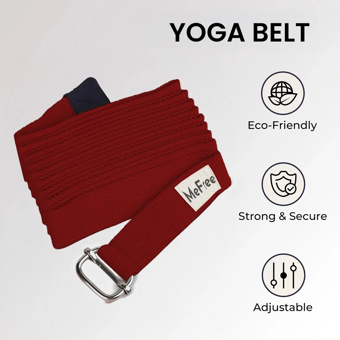 Red Yoga Belt Features