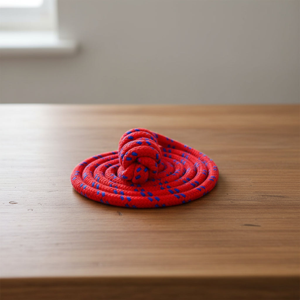 Yoga Ropes with Red & Blue Dot