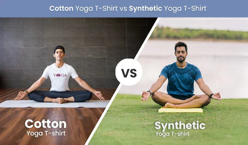 Cotton Yoga T-Shirt vs Synthetic Yoga T-Shirt: