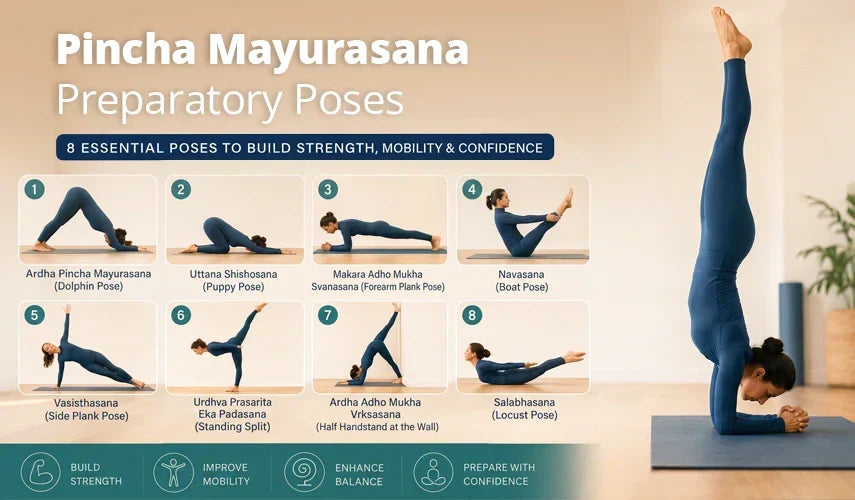 Pincha Mayurasana Preparatory Poses