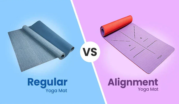 Regular Yoga Mat vs Alignment Yoga Mat
