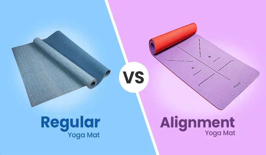 Regular Yoga Mat vs Alignment Yoga Mat
