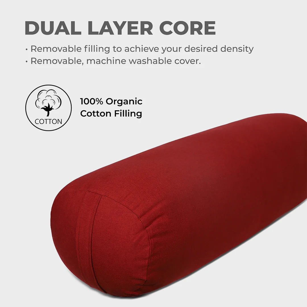 Cotton yoga bolster