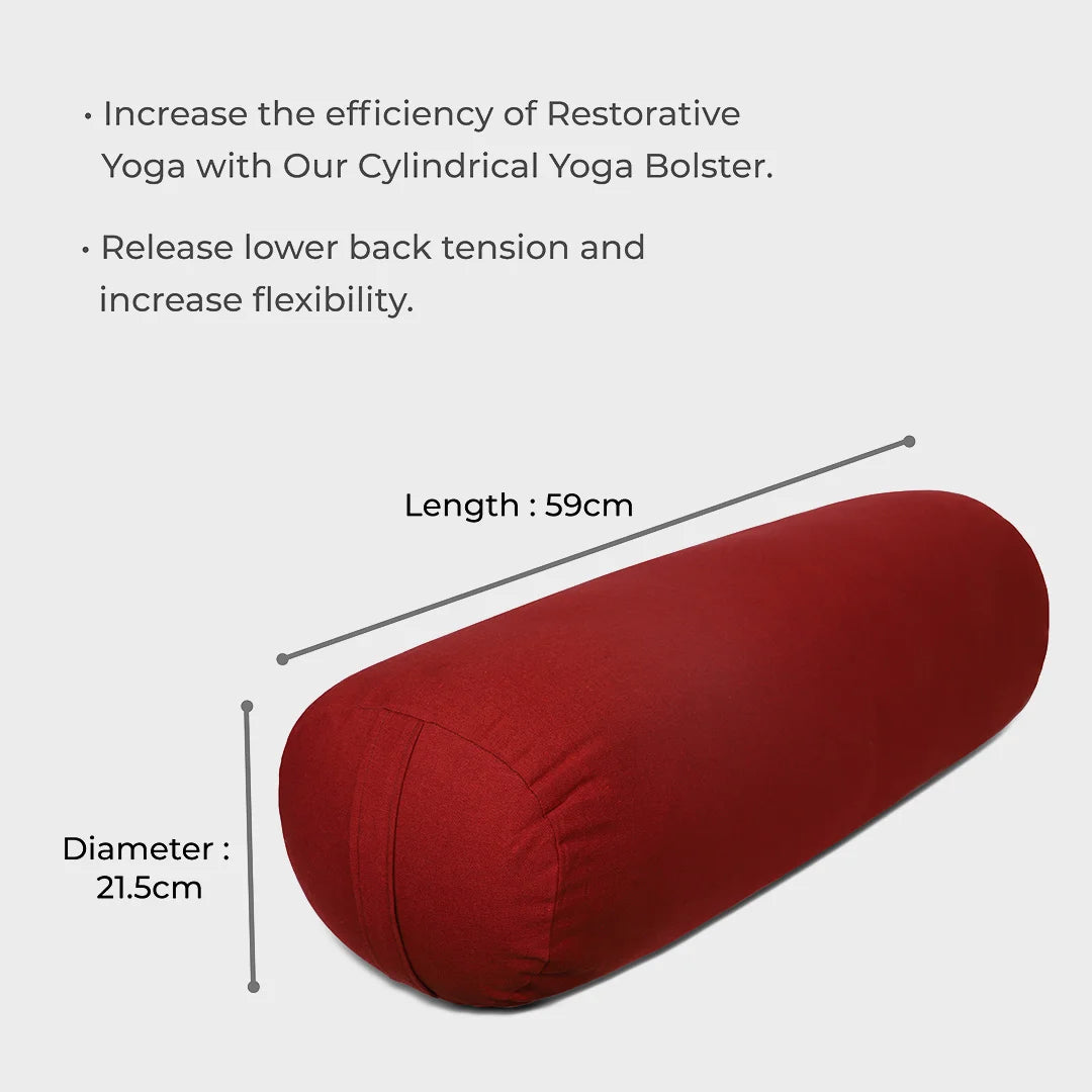 Cylindrical Yoga Bolster