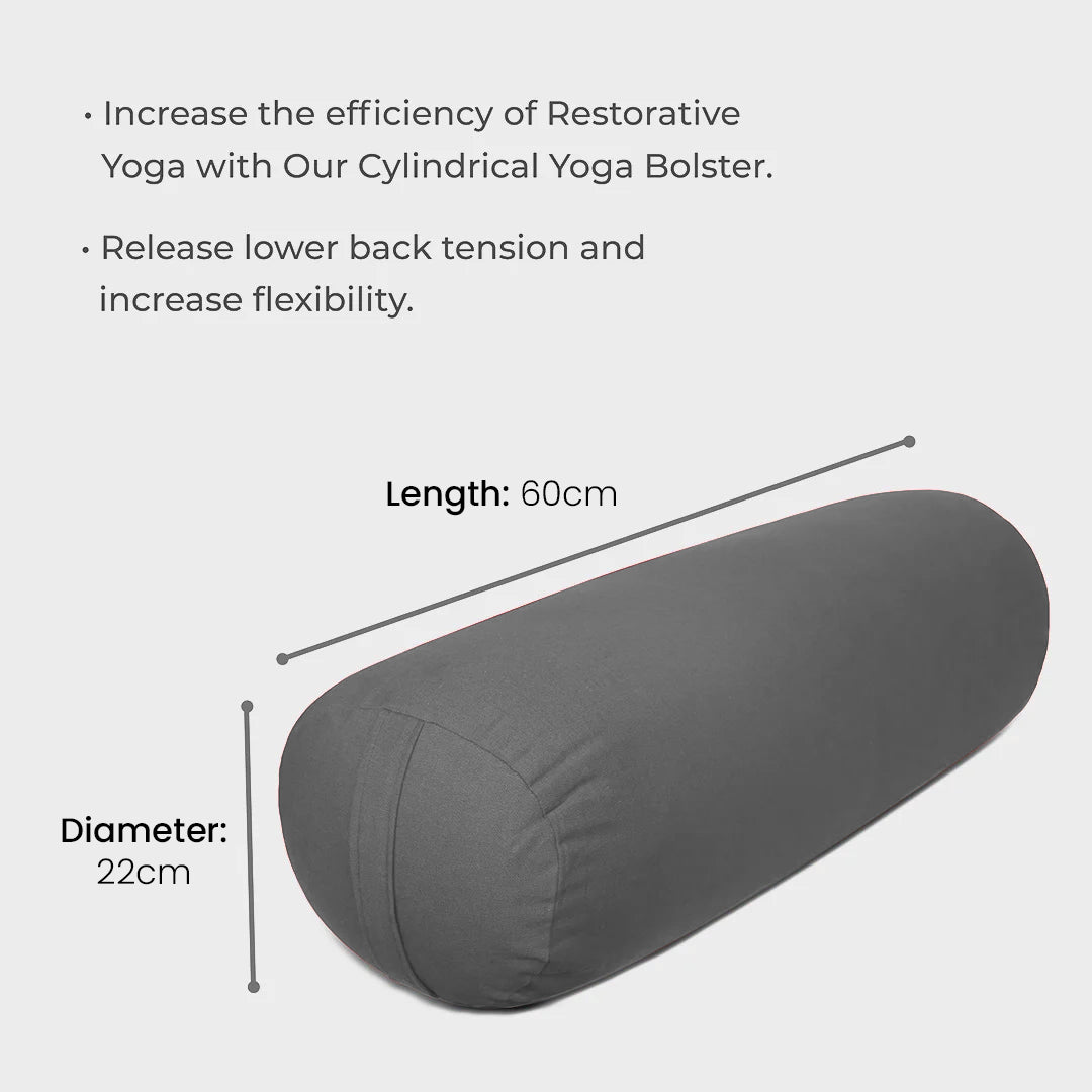 Gray Yoga Bolster