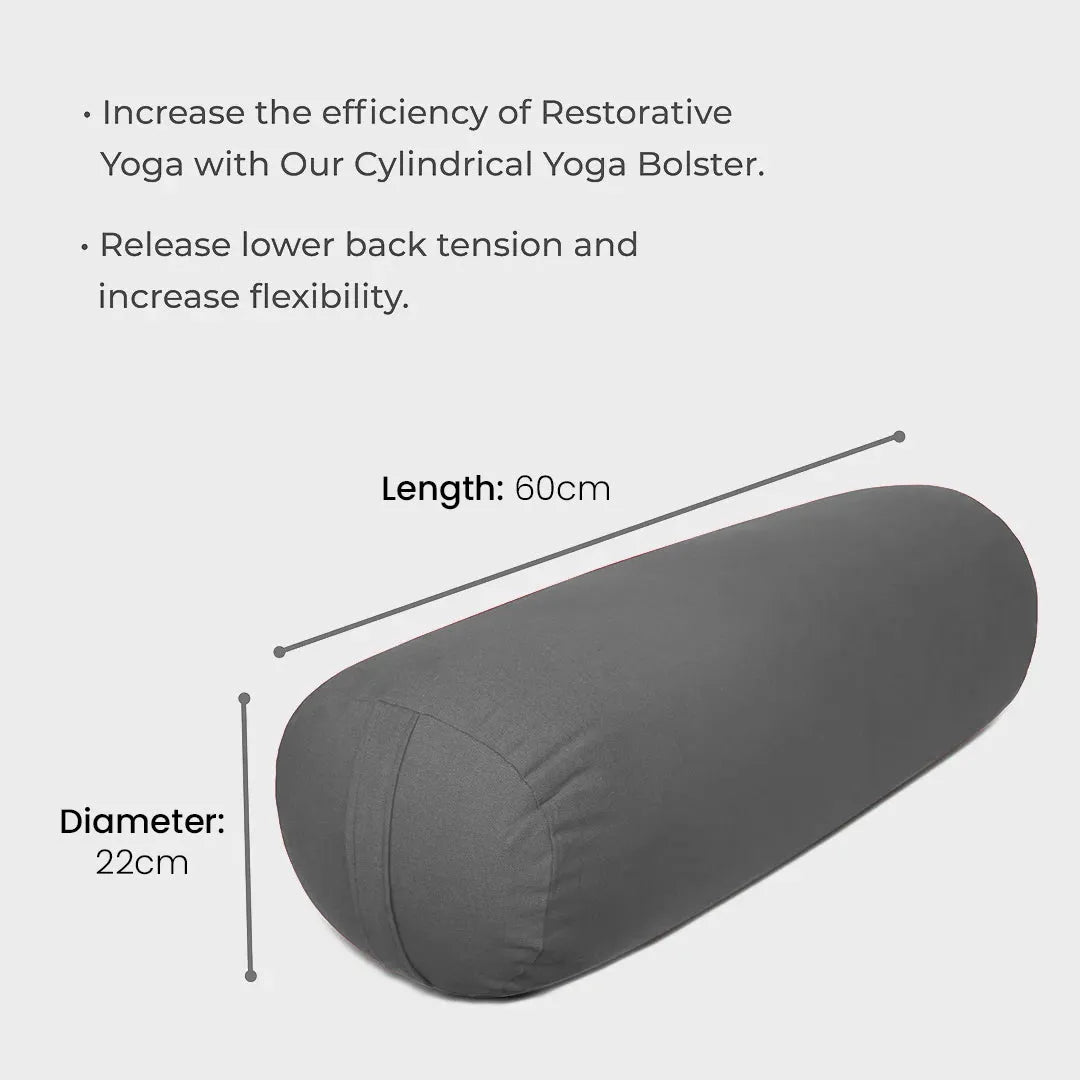 Gray Yoga Bolster