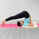 Halasana with Yoga Blanket