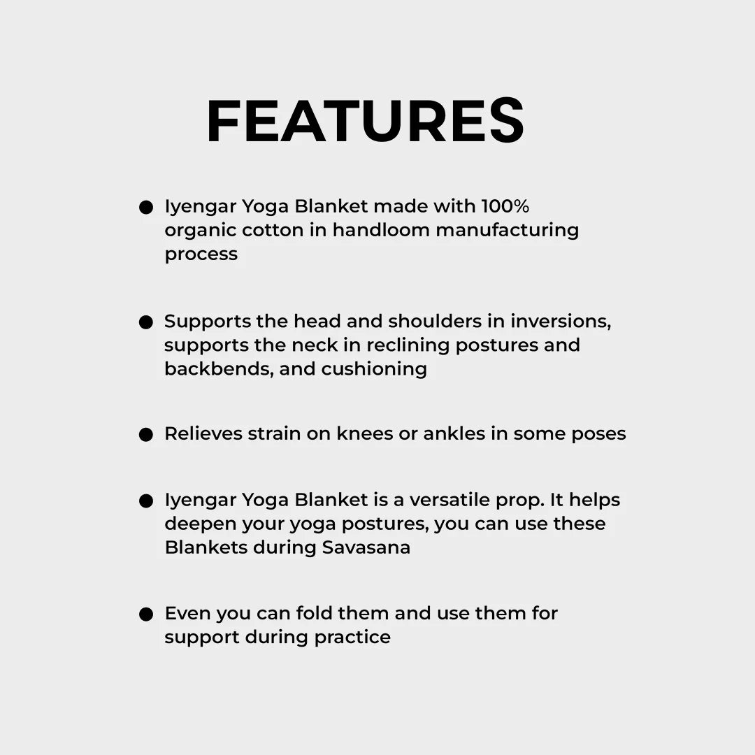 Cotton Yoga Blanket Features