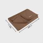 Brown Cotton Yoga Blanket Dimension