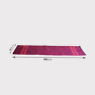Red Cotton Yoga Mat Dimension