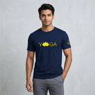 Blue Cotton Yoga Tshirt for Men