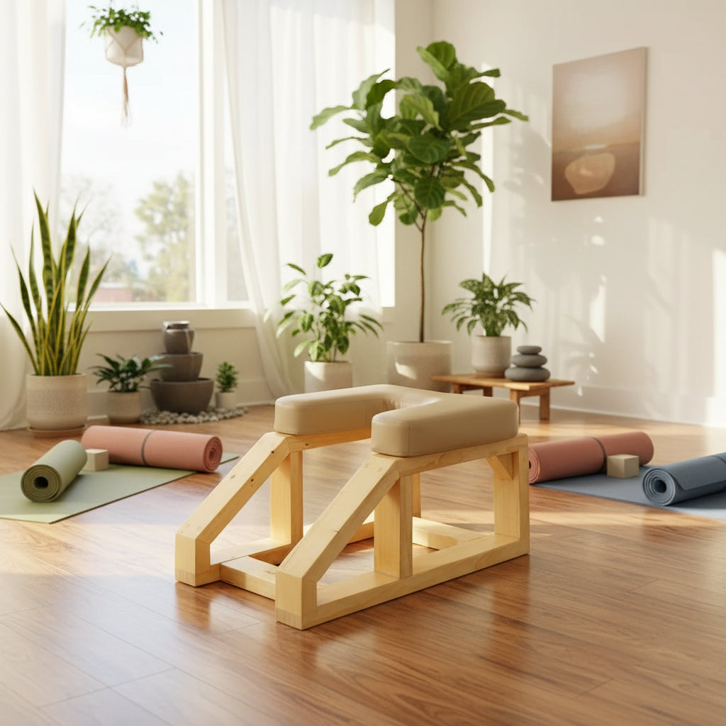Wooden Headstand Bench
