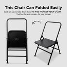 Folded Yoga Chair With Flat Feat