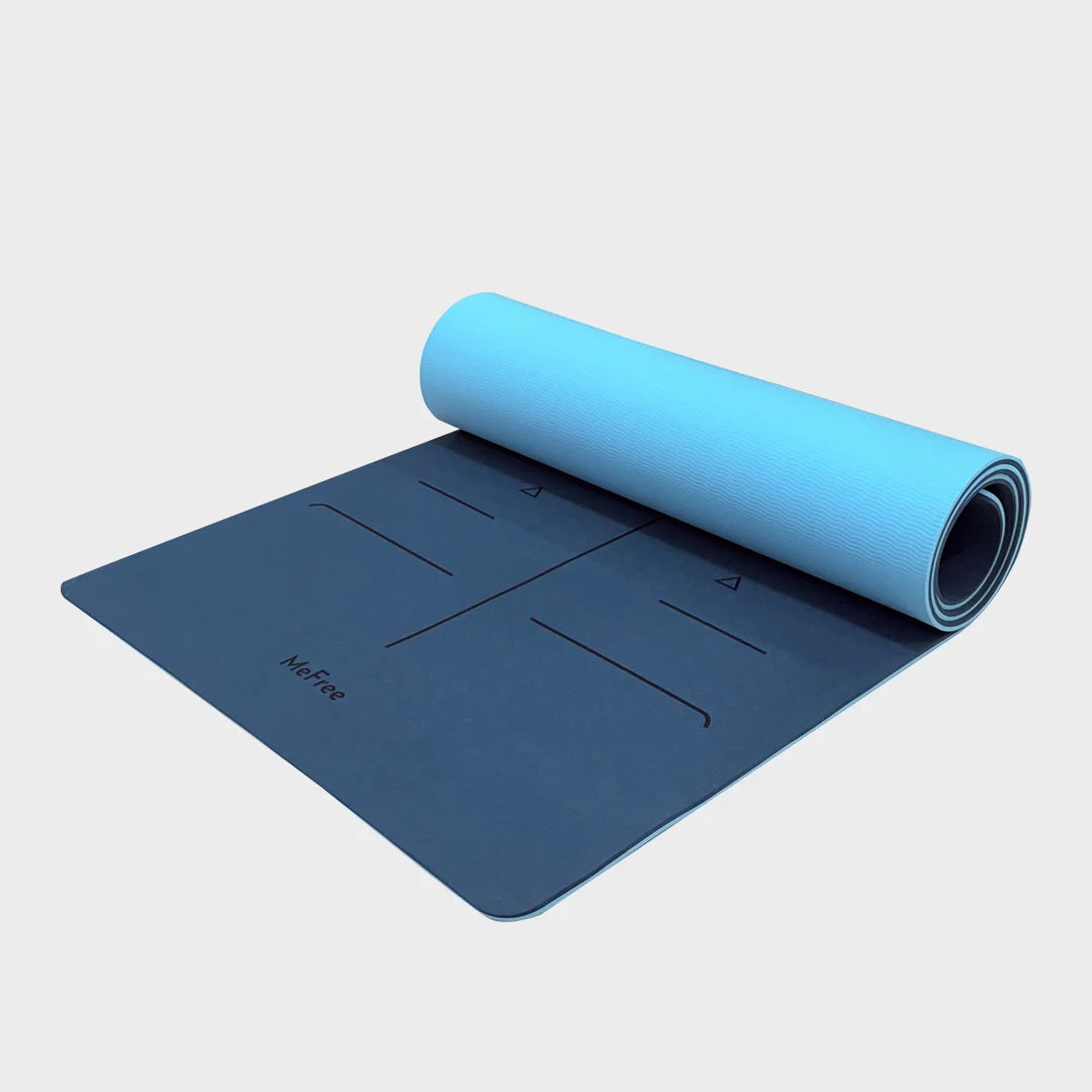 8mm TPE Yoga Mat with Alignment Lines