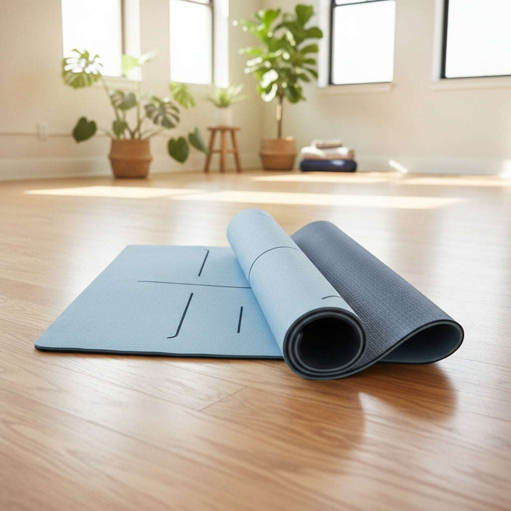 Light Weight Tpe Yoga Mat 6mm Blue