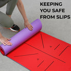 Non-Slip TPE Yoga Mat 6mm Purple