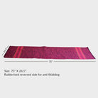 Maroon Yoga Mat Dimension