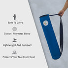 Blue Yoga Mat Bag Features