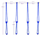 Measurement of Blue Yoga Wall Rope