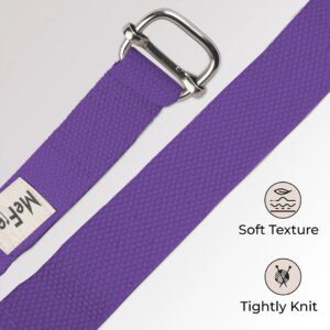 Purple Yoga Belt Features