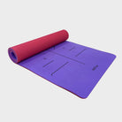 Purple Tpe Alignment Yoga Mat 8mm