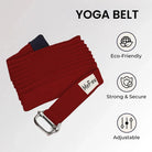 Red Yoga Belt Features 