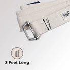 3ft long white yoga belt