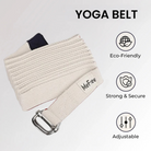 White Yoga Belt Features