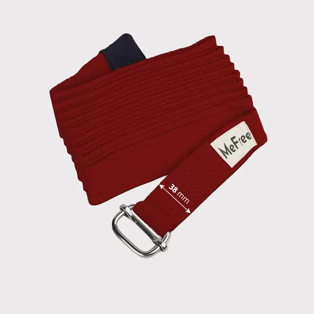 38mm Red Yoga Belt