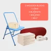 2 Wooden Blocks, 1 Chair, 3 Blankets, 1 Bolster, 1 Belt