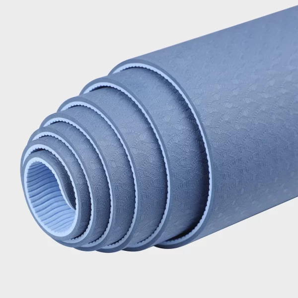 Tpe Yoga Mat 6mm Blue (2)